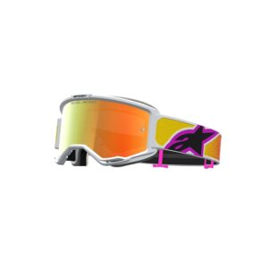 Alpinestars Vision 5 Drag Motocross Goggles Orange/Red Mirror Red Lens - Image 1