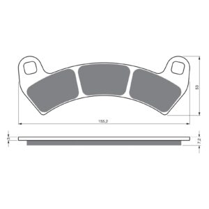 BRAKE PADS GOLDFREN OFFROAD RACING GF391 - K5 - Image 1