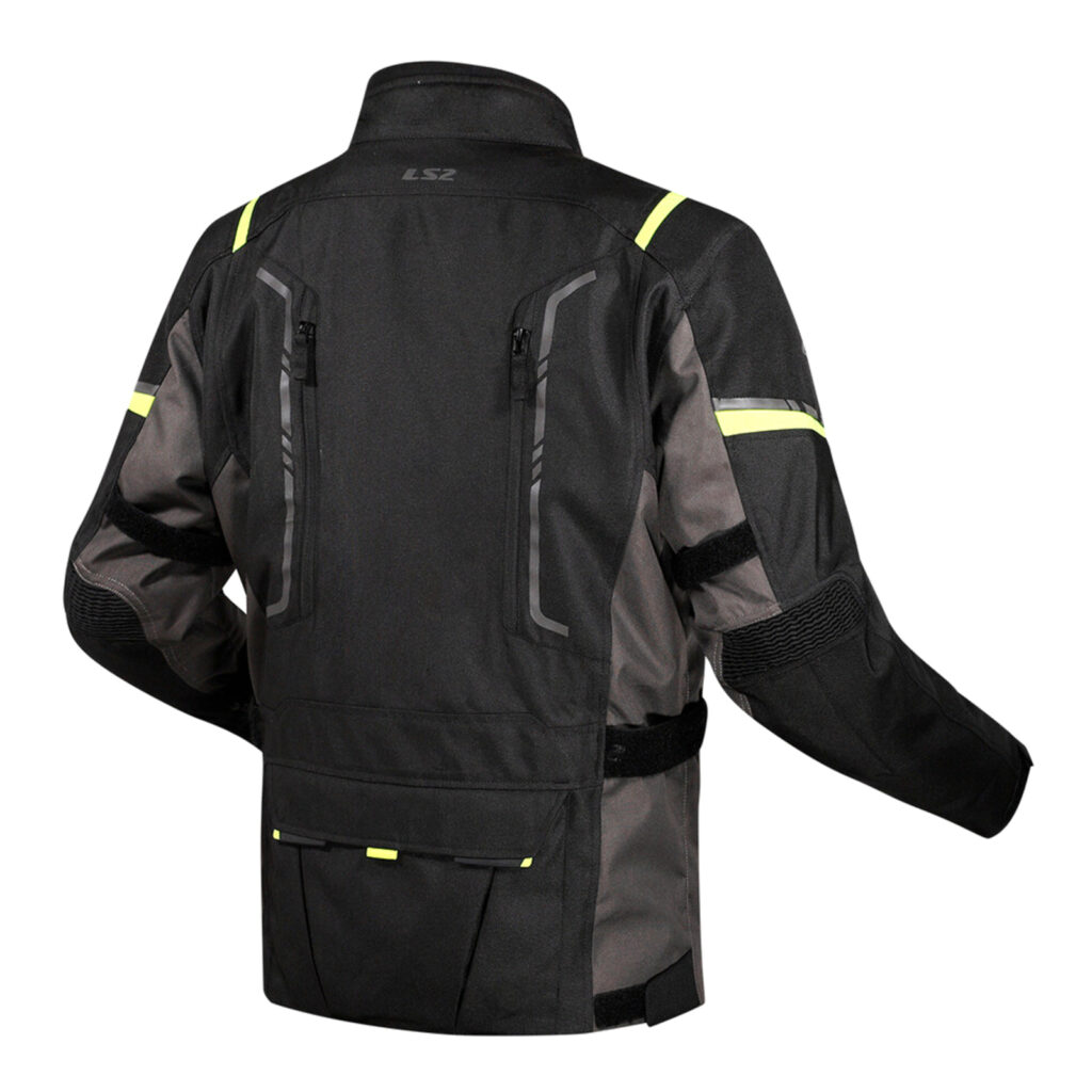LS2 Narvik Road Jacket Grey/Black/Hi-Vis Yellow