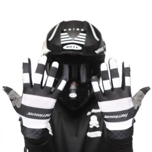 Fasthouse Vapor Jail Bird Motocross Gloves Black/White - Image 7
