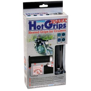 Oxford Hot Grips Cruiser (1 inch Bars) Chrome Switch - Image 2