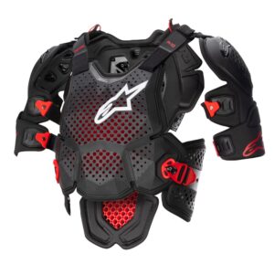 Alpinestars A-10 v2 Full Chest Protector Anthracite/Black/Red - Image 1