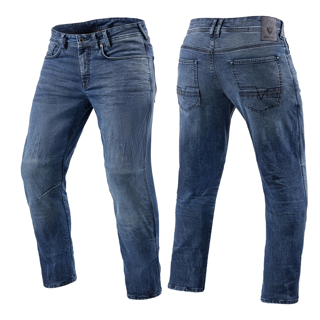 REV'IT! Detroit 2 TF Jeans Std Leg Medium Blue - Image 1