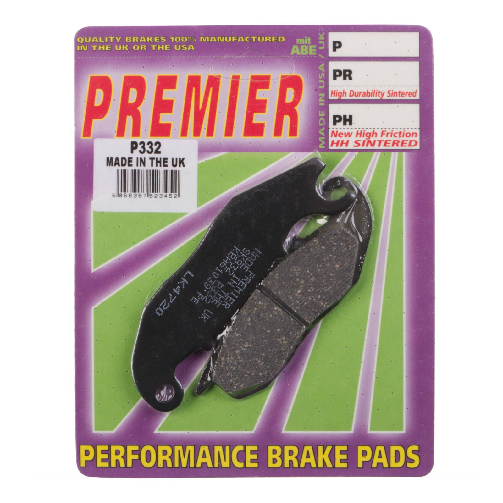 PREMIER BRAKE PADS P332 - HON - Image 1