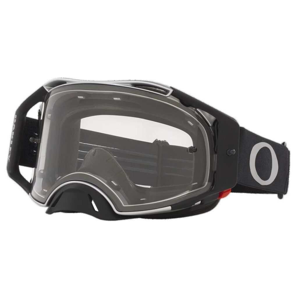 Oakley AirBrake Motocross Goggle TuffBlocks Black Gunmetal w/ Clear Lens