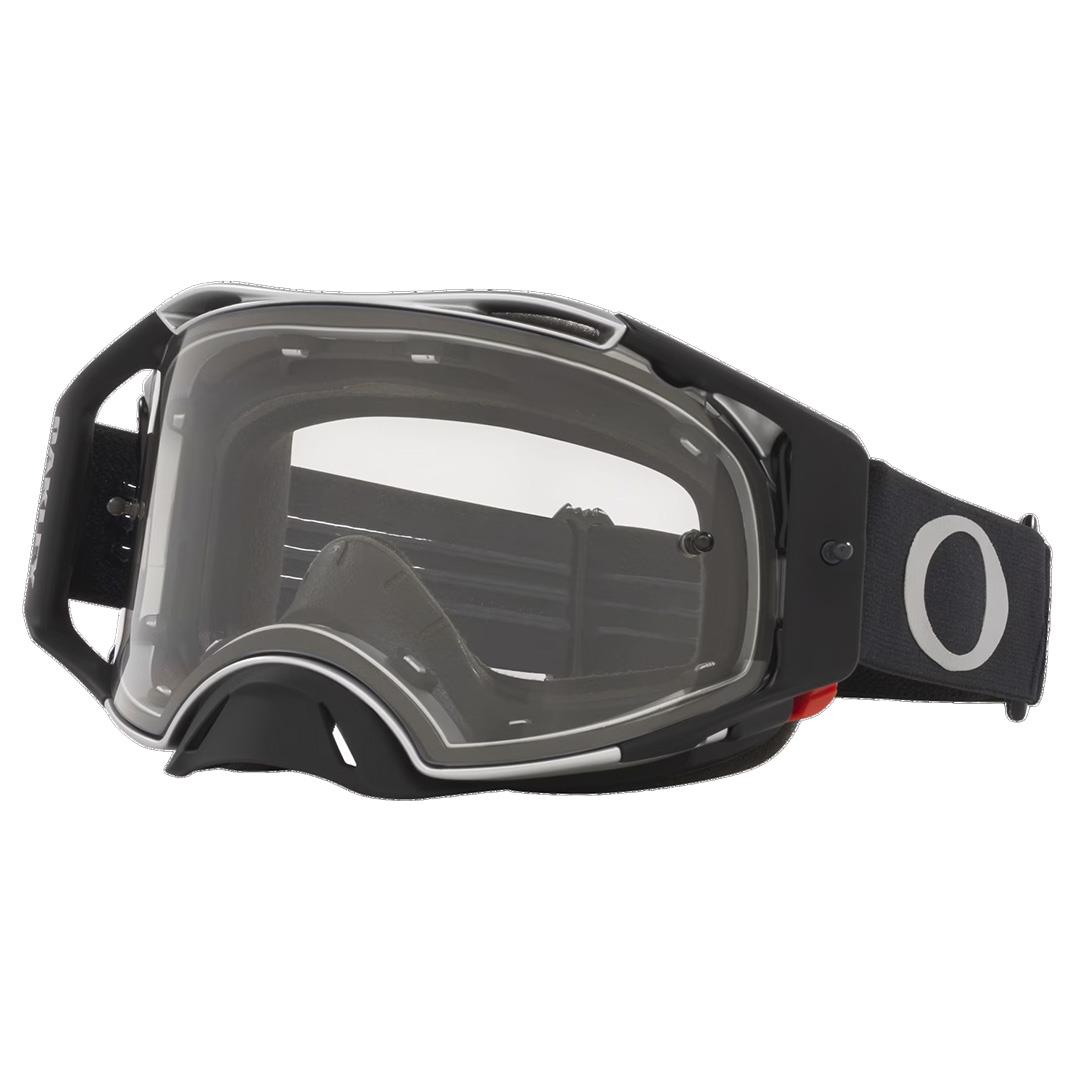 Oakley AirBrake Motocross Goggle TuffBlocks Black Gunmetal w/ Clear Lens - Image 1