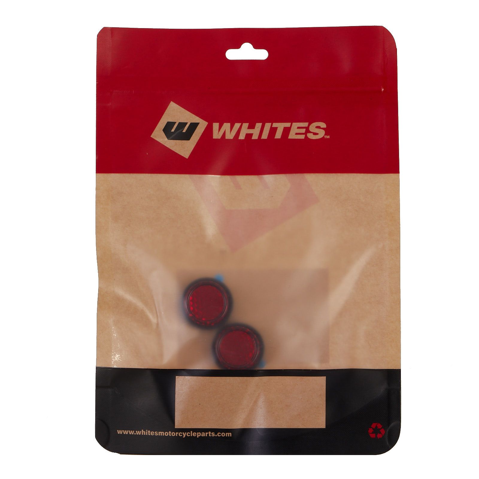 WHITES REFLECTORS - ROUND - 22MM - PAIR - Image 2