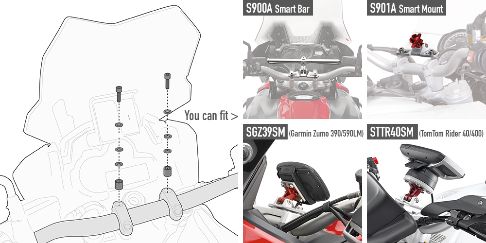 TOP BOX KIT NEEDS PLATE SUZUKI V-STROM DL 650 '17-> / 1000 '17-'19