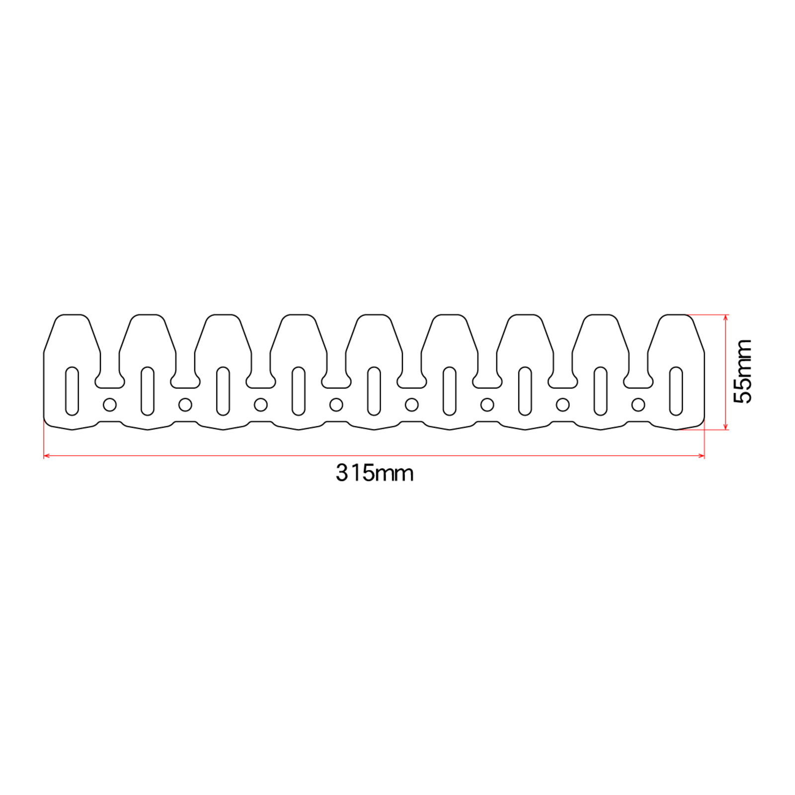 DRC Universal 4-Stroke Exhaust Pipe Guard - Titanium Color - Image 16
