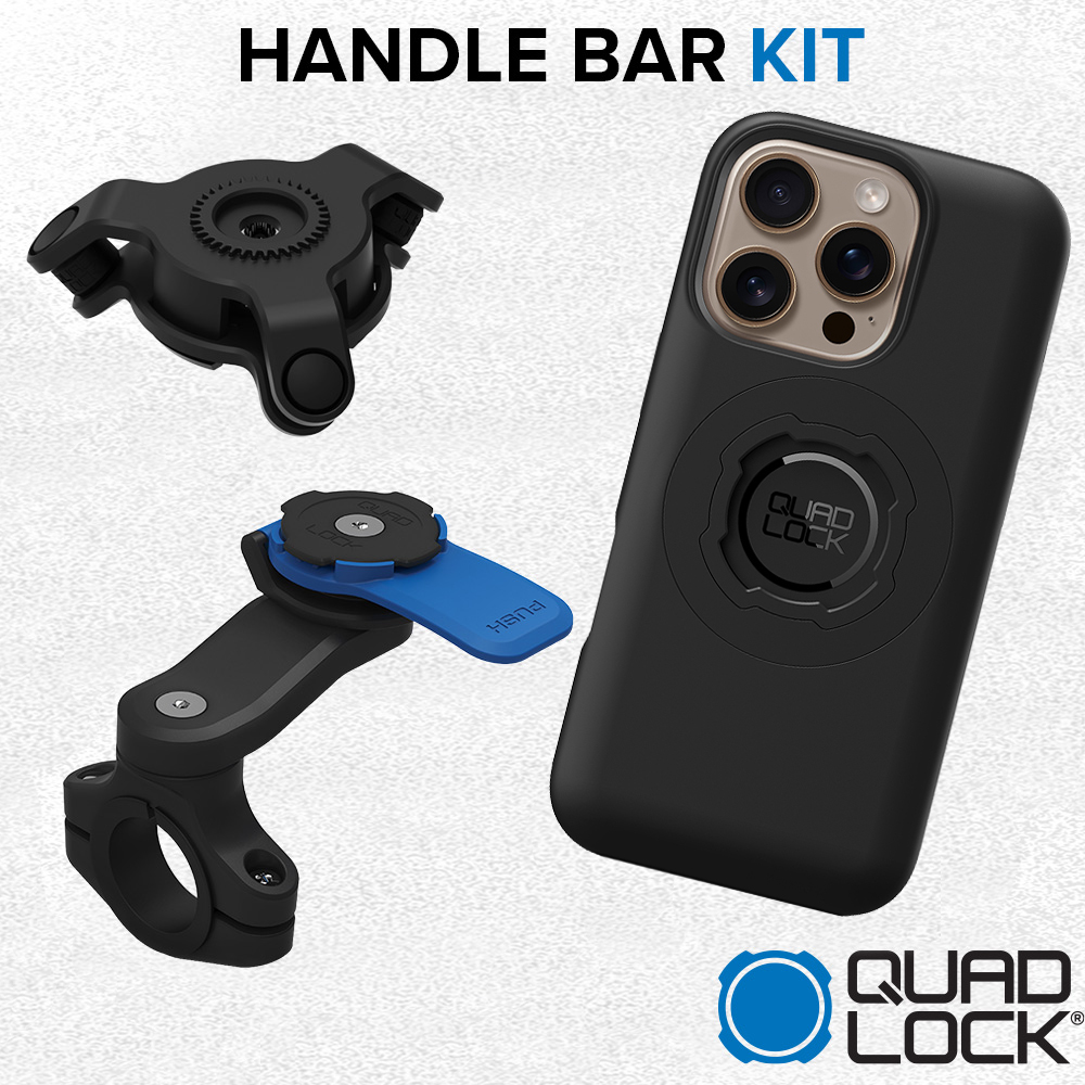 Quad Lock iPhone 16 Pro Handlebar Mount Kit