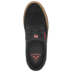 Etnies Shoes Jameson Vulc Black/Red/Gum - Image 2