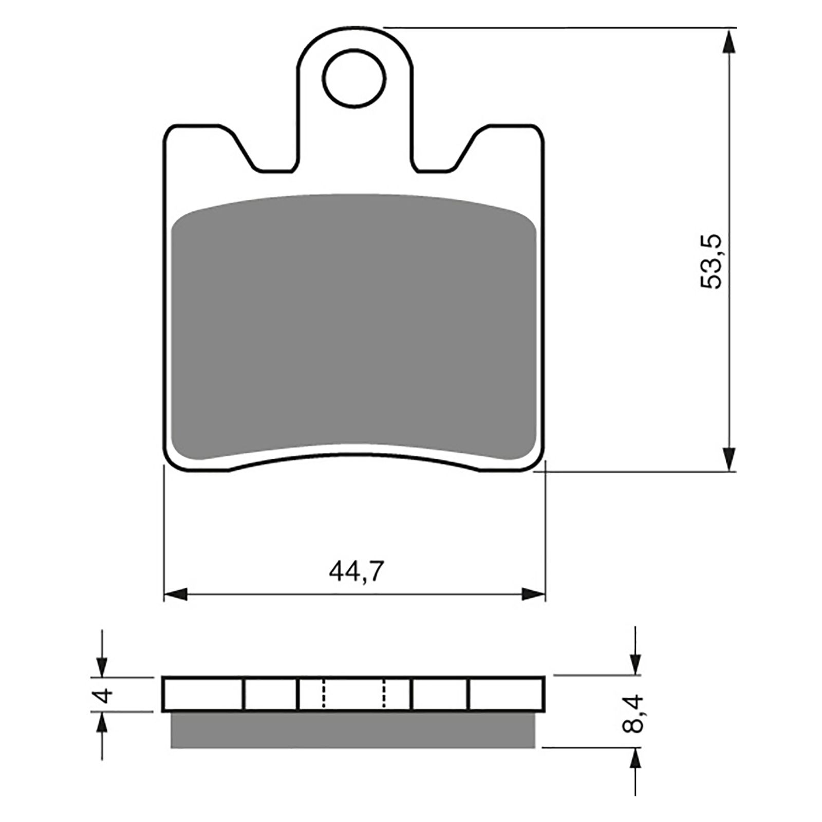 BRAKE PADS GOLDFREN SINTERED SPORTS GF147 - S3 ( PH268 ) - Image 1