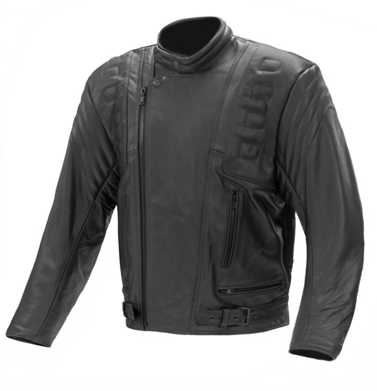 Neon Jacket Leather Rider Black