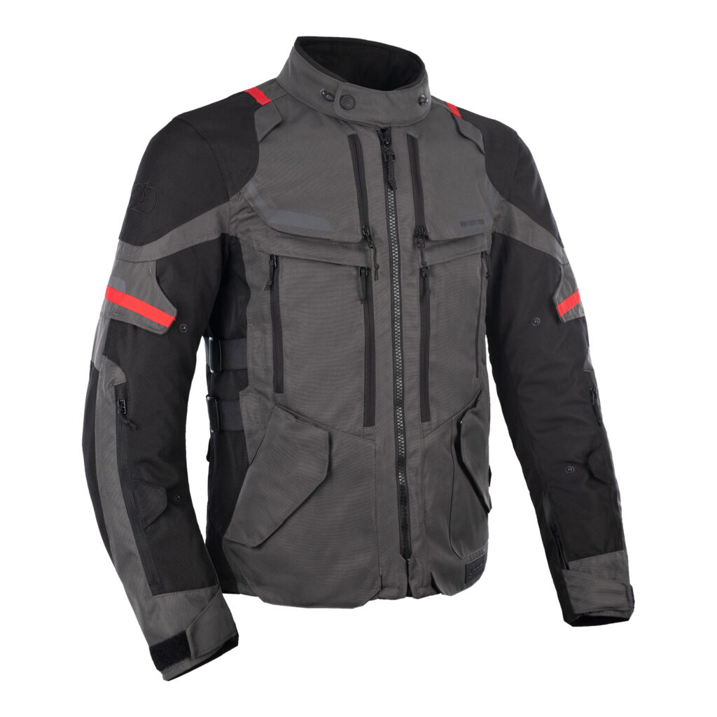 Oxford Rockland MS Road Jacket Charcoal Black / Red