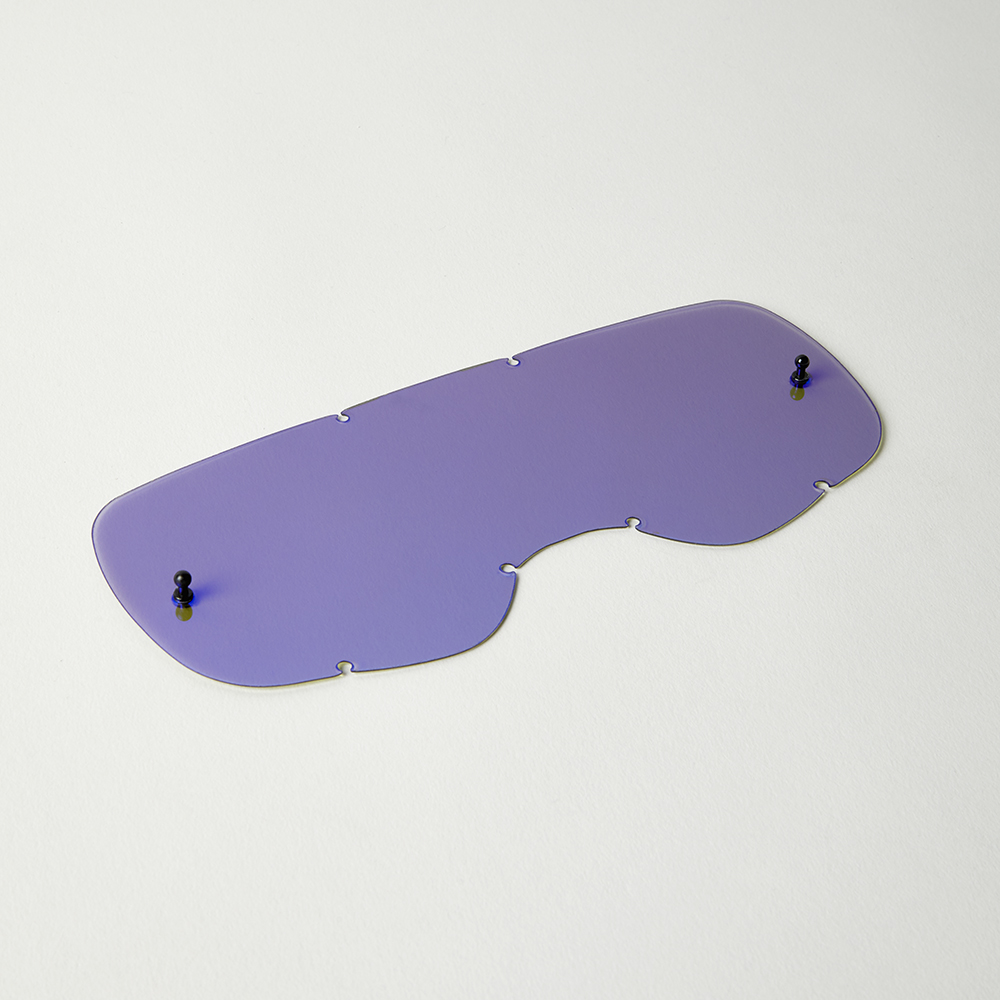 FOX AIRSPACE/MAIN MX20 CHRM LEXAN LENS [BLUE] OS