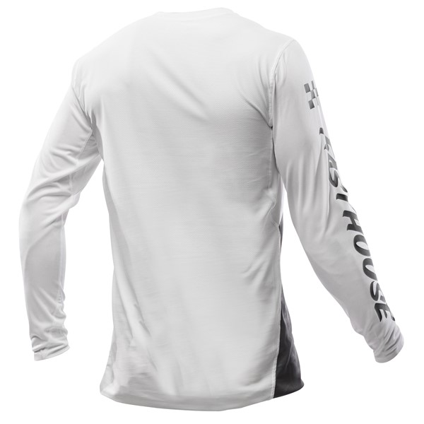 Fasthouse Elrod Nocturne Motocross Jersey White/Gray