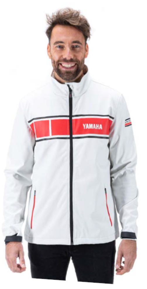 Yamaha Racing Heritage Softshell Jacket White/Red