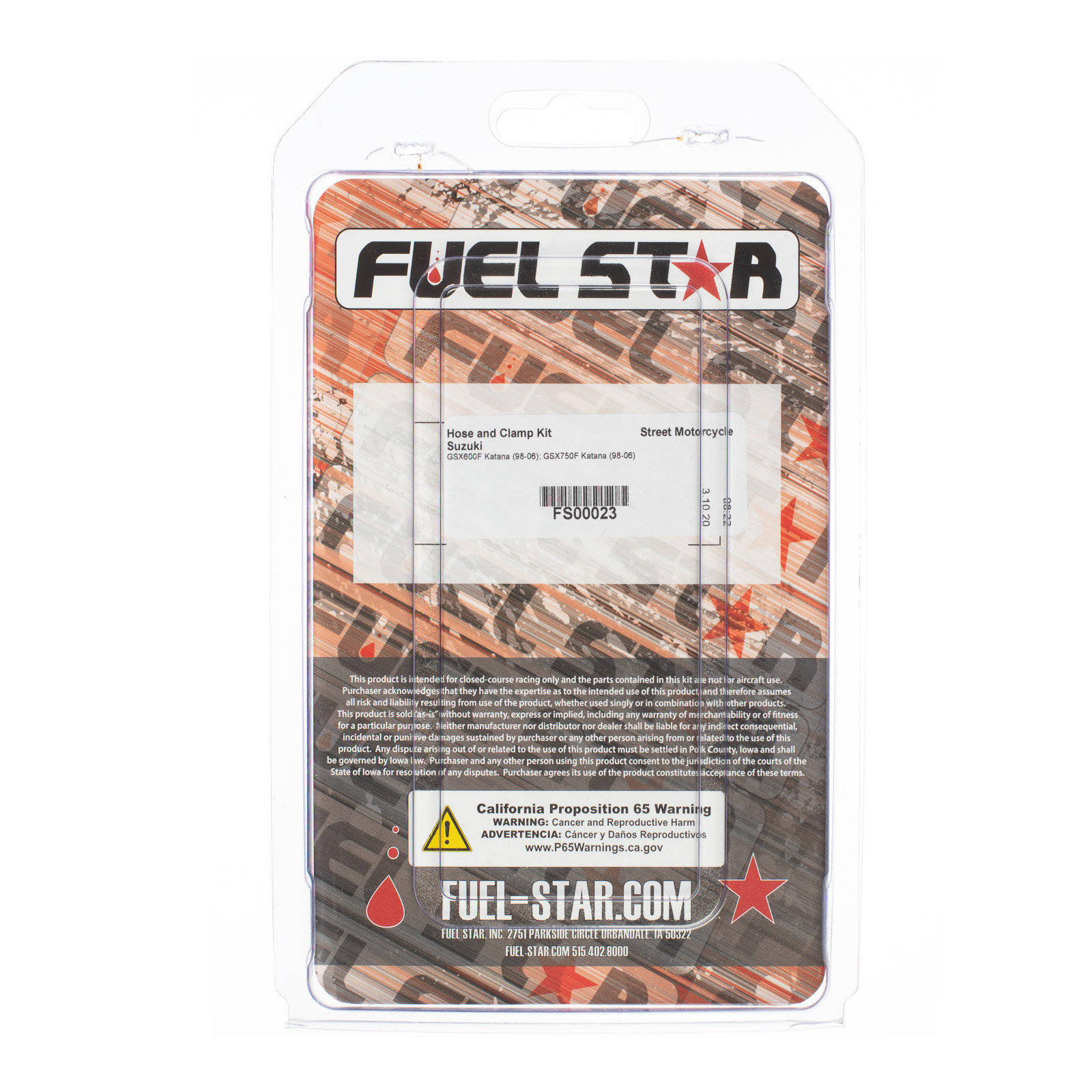 All Balls Racing Fuel Hose & Clamp Kit (FS00023) - Image 2