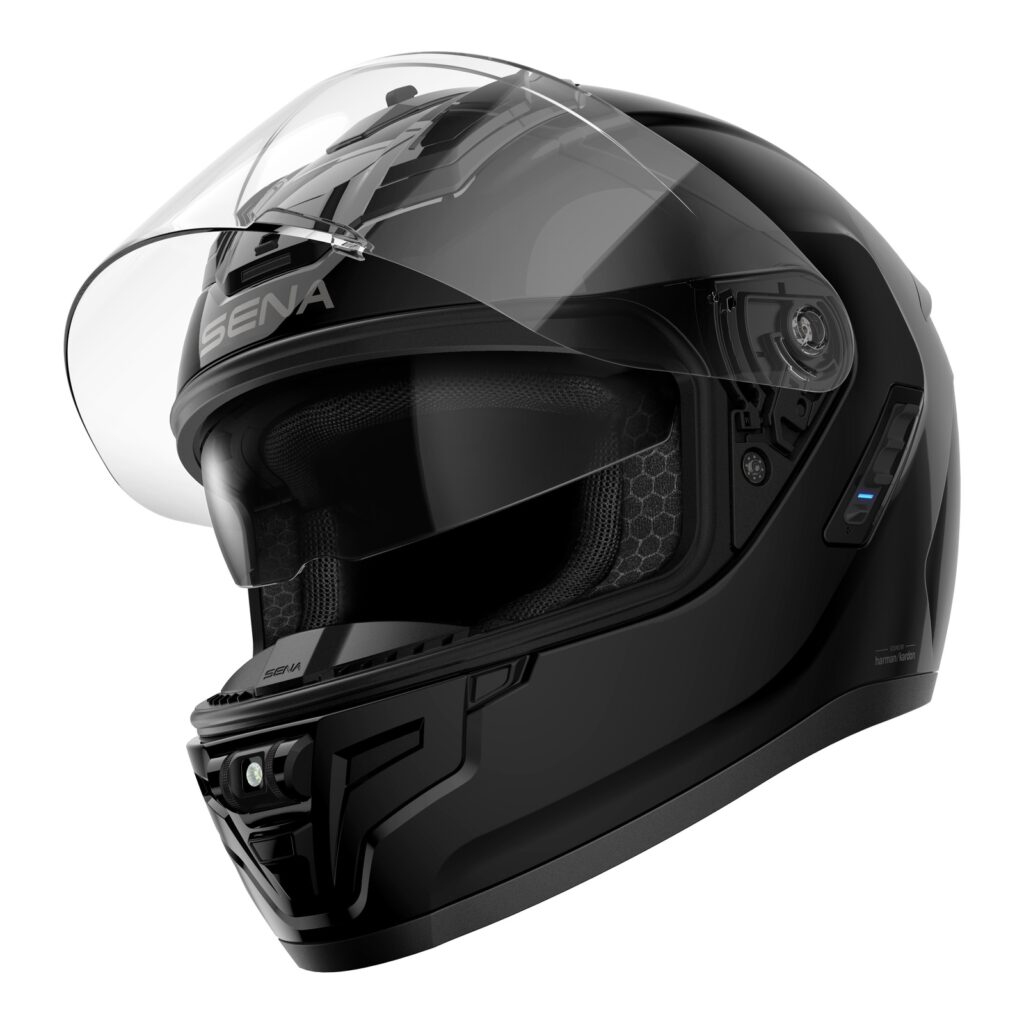 Sena Phantom Smart Road Helmet with Mesh Comms Gloss Black