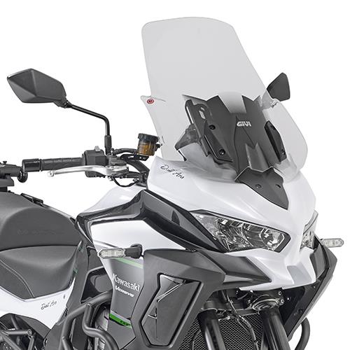 GIVI SCREEN KAWASAKI VERSYS 1000 '19-> CLEAR 52x48cm (18.5cm TALLER)