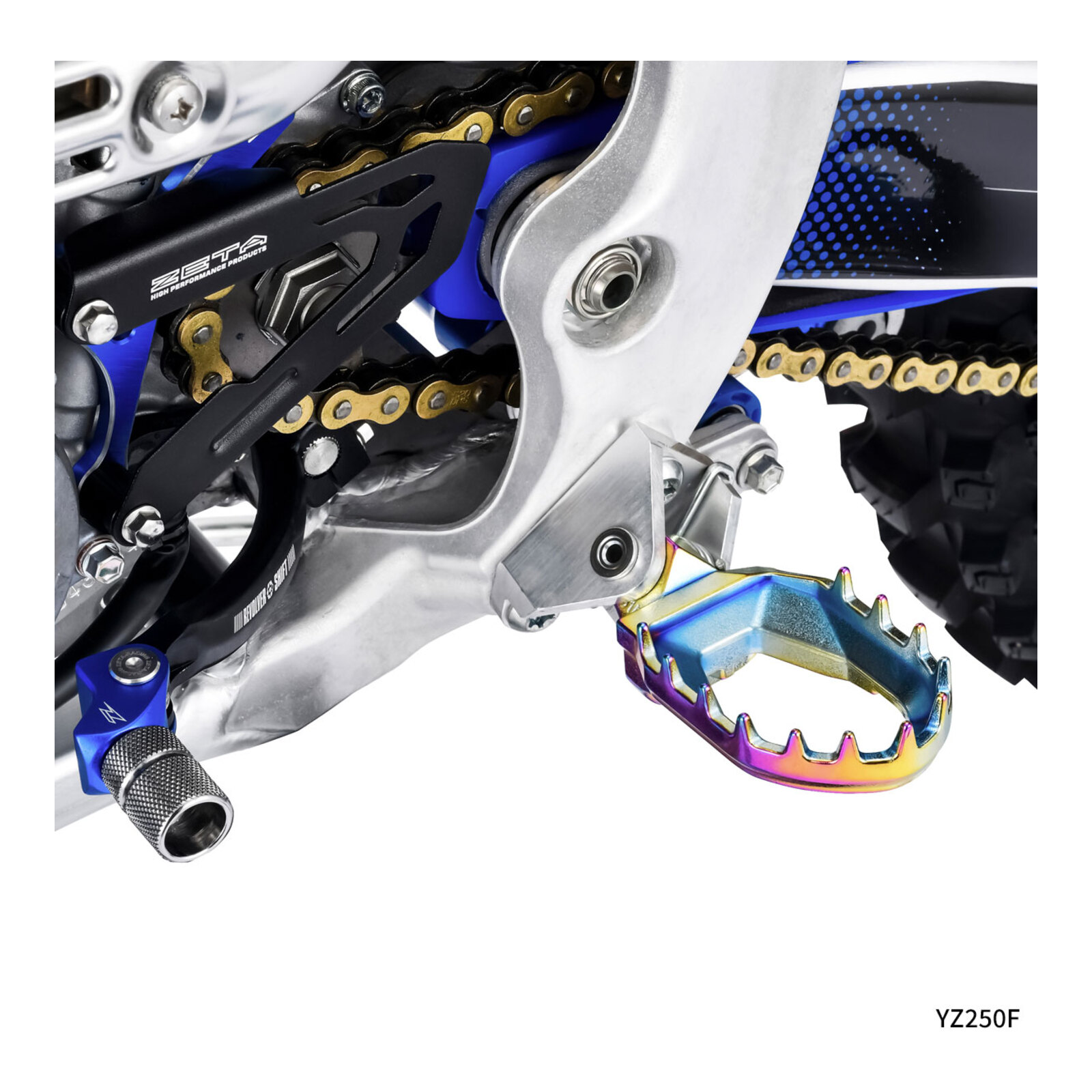Zeta Max Foot Pegs YZ – Oilslick - Image 3