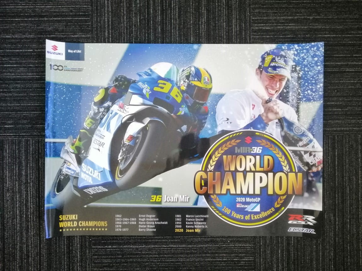 Suzuki Poster Joan Mir 36 World Champion - Image 1