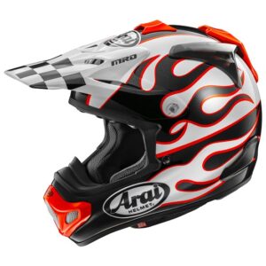 Arai MX-V EVO Motocross Helmet Flame White - Image 2