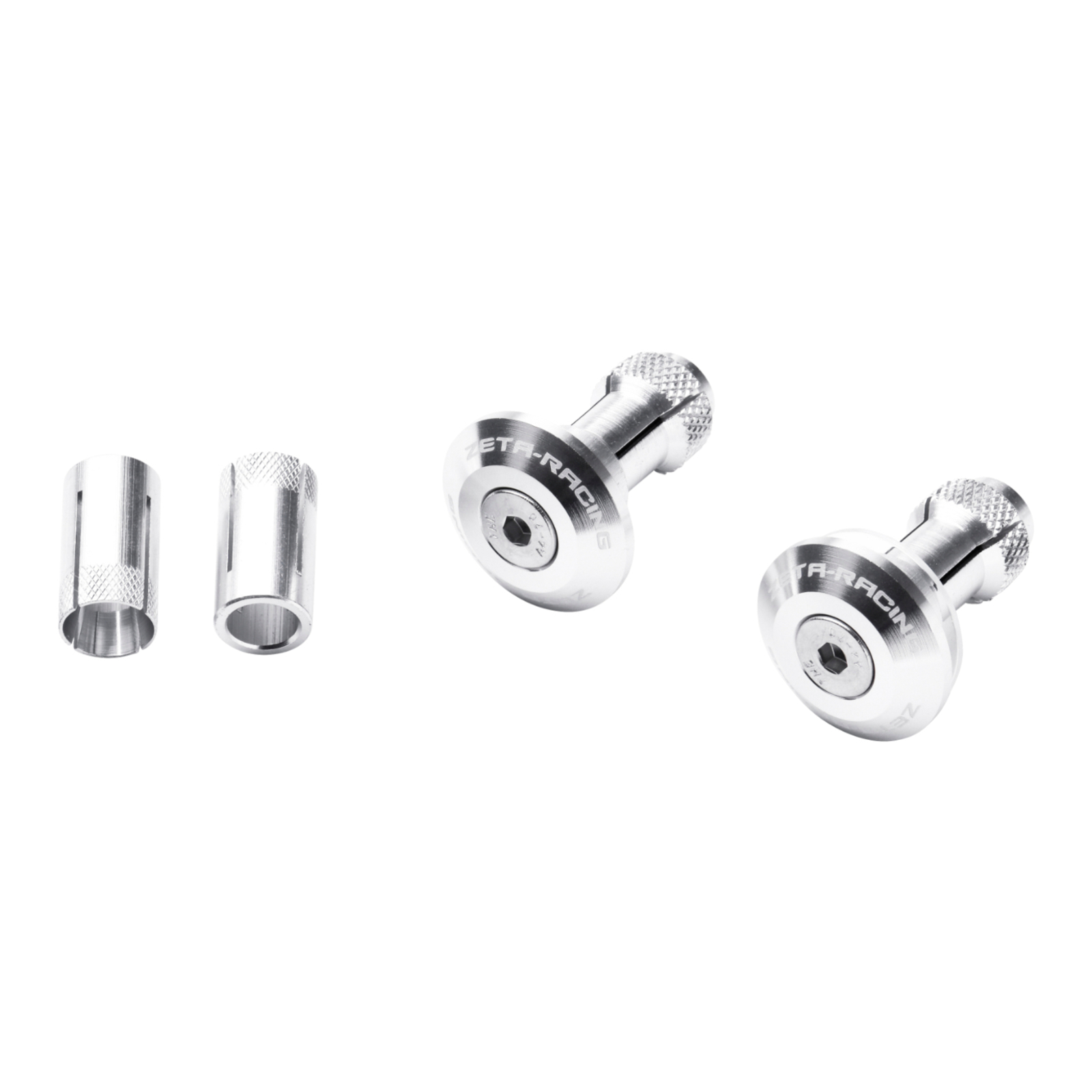 Zeta Bar End Plug 29mm 2pcs - Silver - Image 2