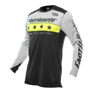 Fasthouse Elrod Astre Motocross Jersey Silver/Black - Image 1