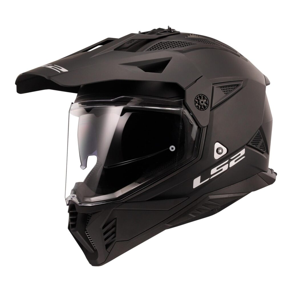 LS2 MX702 Pioneer II Adventure Helmet Matte Black