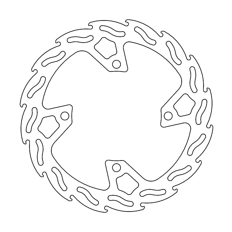 BRAKE ROTOR MOTO MASTER FLAME REAR KAWASAKI KX450F 19-21