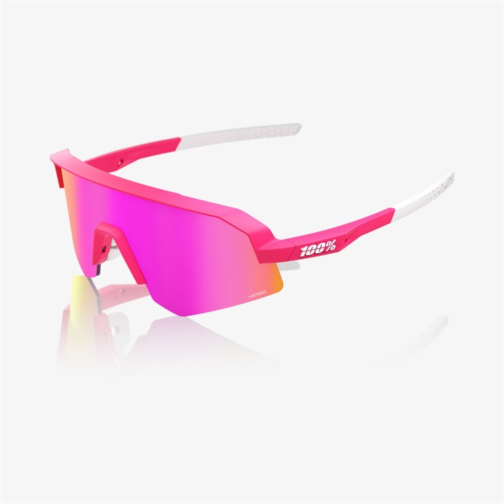 100% Slendale SL Satin Pitaya Sunglasses HiPER Vital Pink Mirror Lens