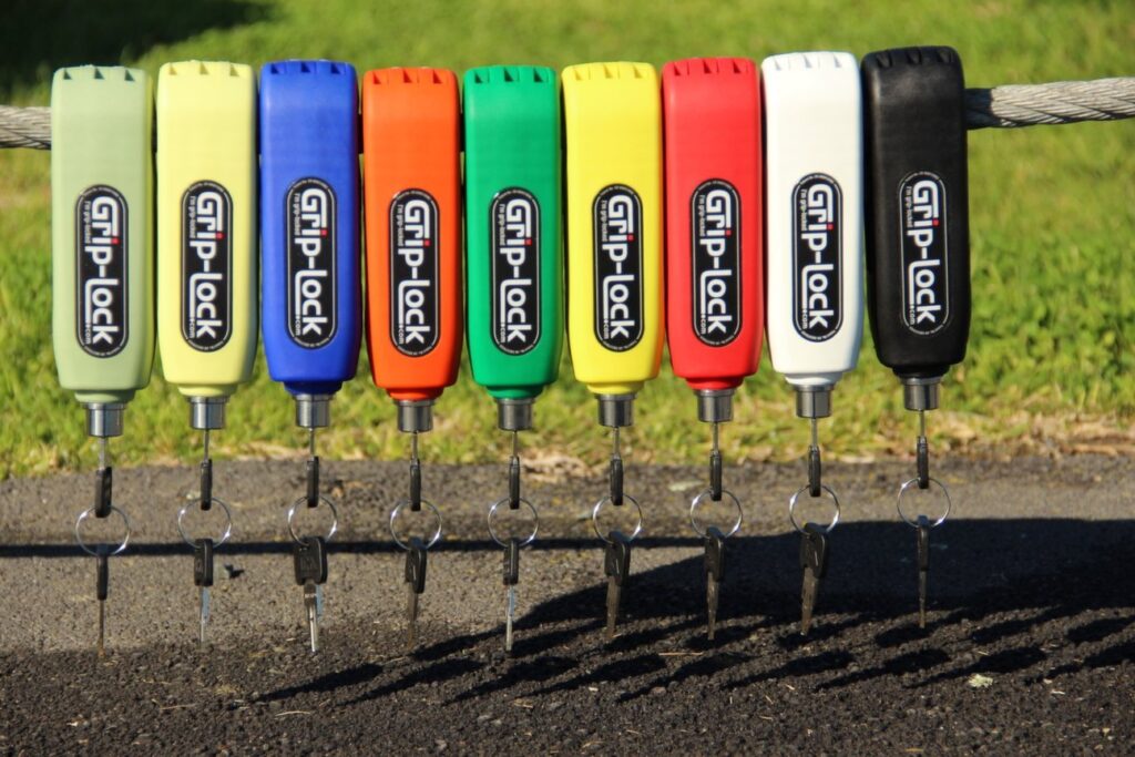 Grip Lock Motorcycle Security Device