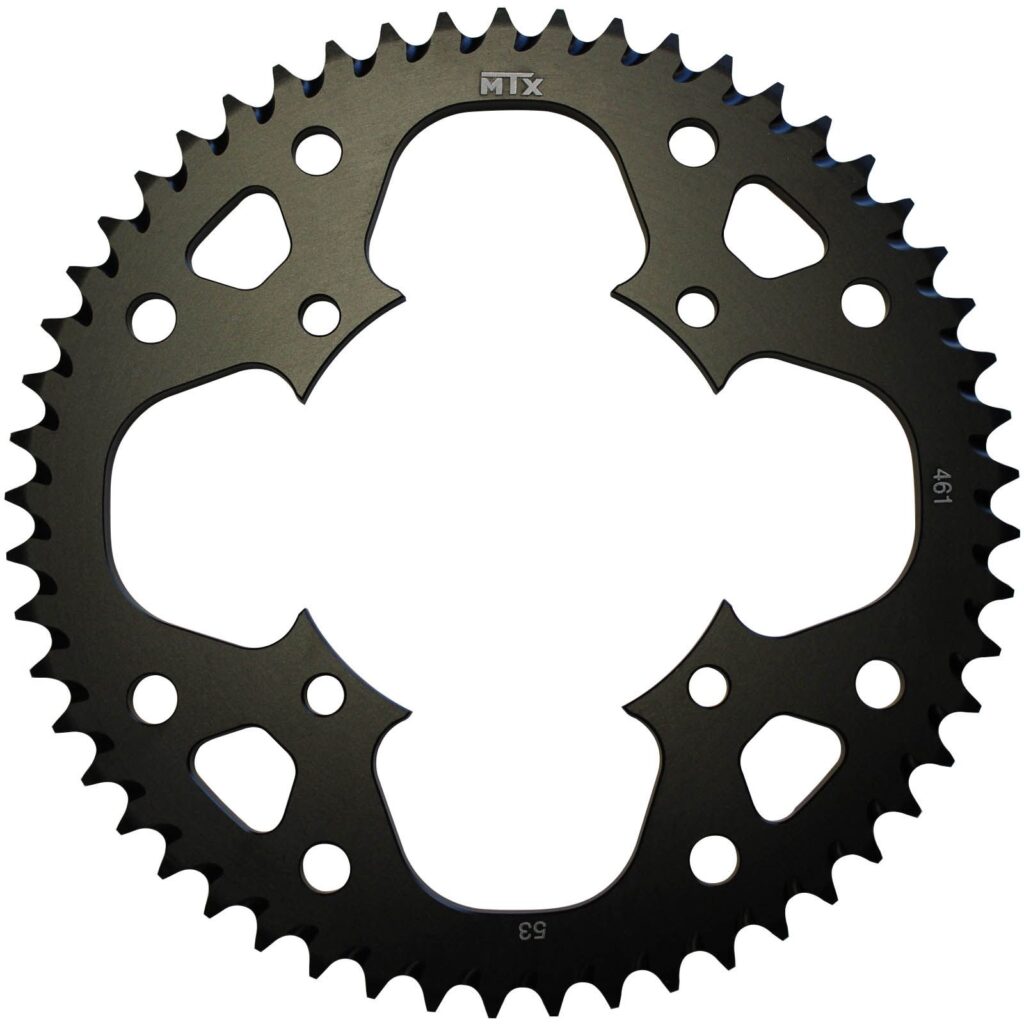 SPKT REAR ALLOY MTX ZERO BLK 461 53T #420