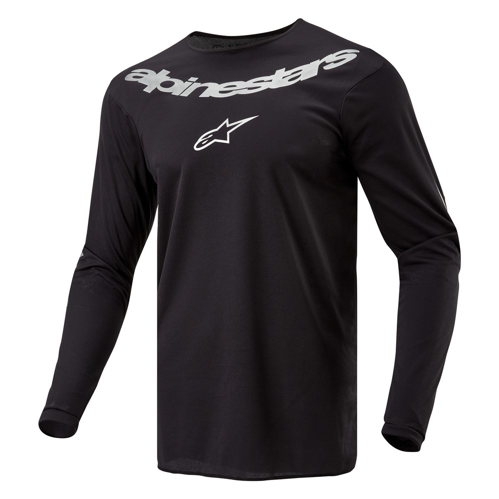 Alpinestars Fluid Graphite Motocross Jersey Black/Silver