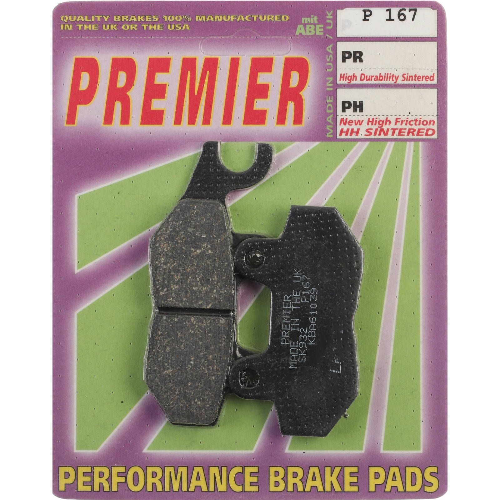 PREMIER BRAKE PADS P167 - TRI - Image 1