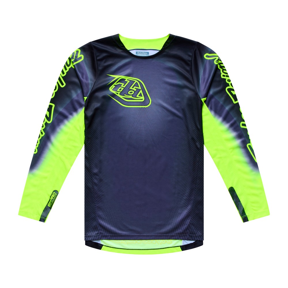 Troy Lee Designs GP Pro Imprint Motocross Jersey Gray/Flo Yellow