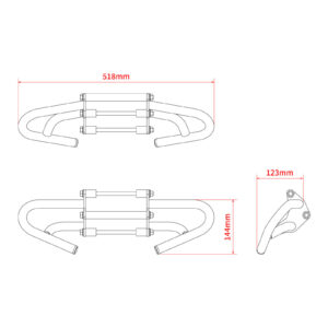 Zeta Pipe Engine Guard - Honda CRF250L ('21-) - Image 10