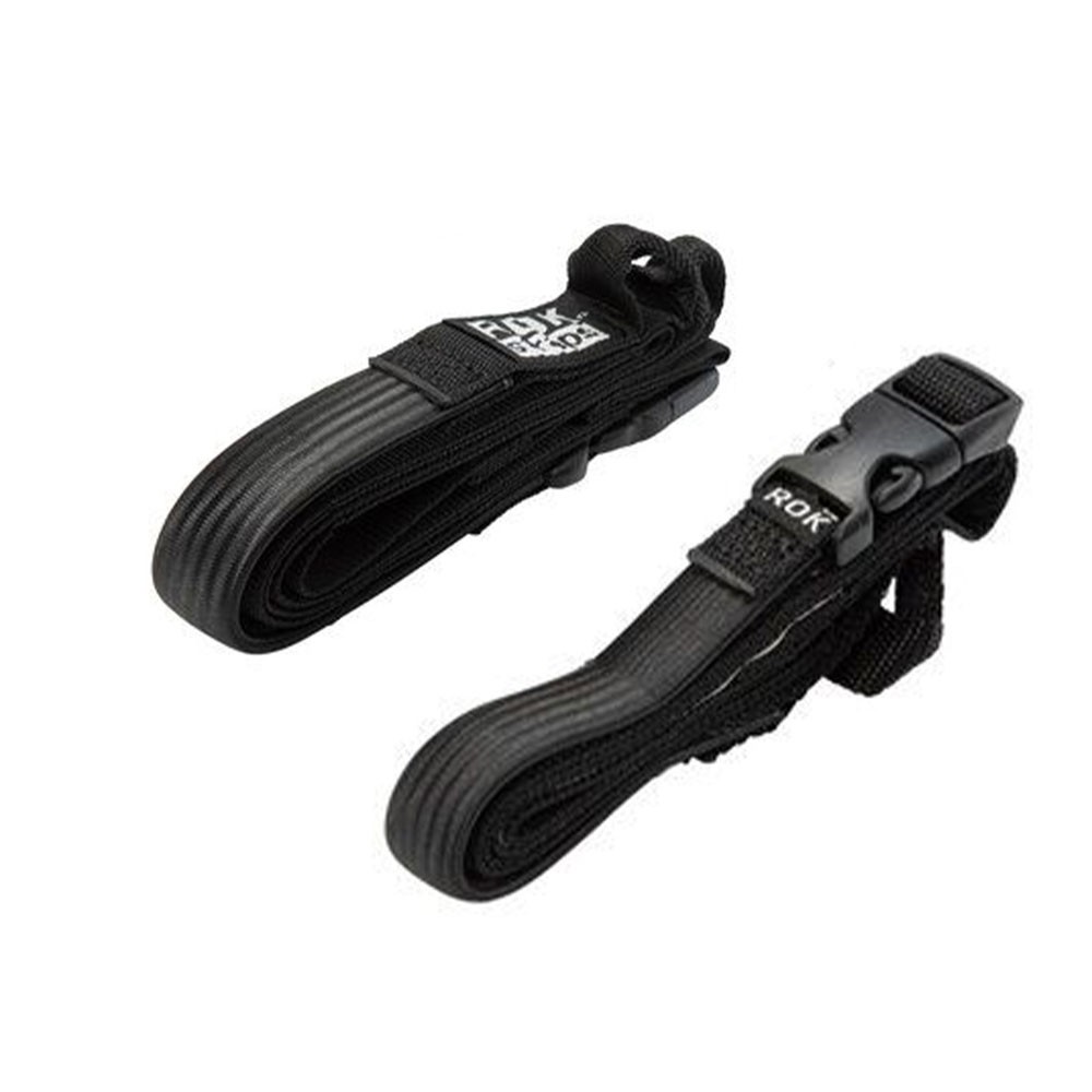 ROK STRAPS. 2 ADJUSTABLE STRAPS. BLACK 310-1060 MM SIZE