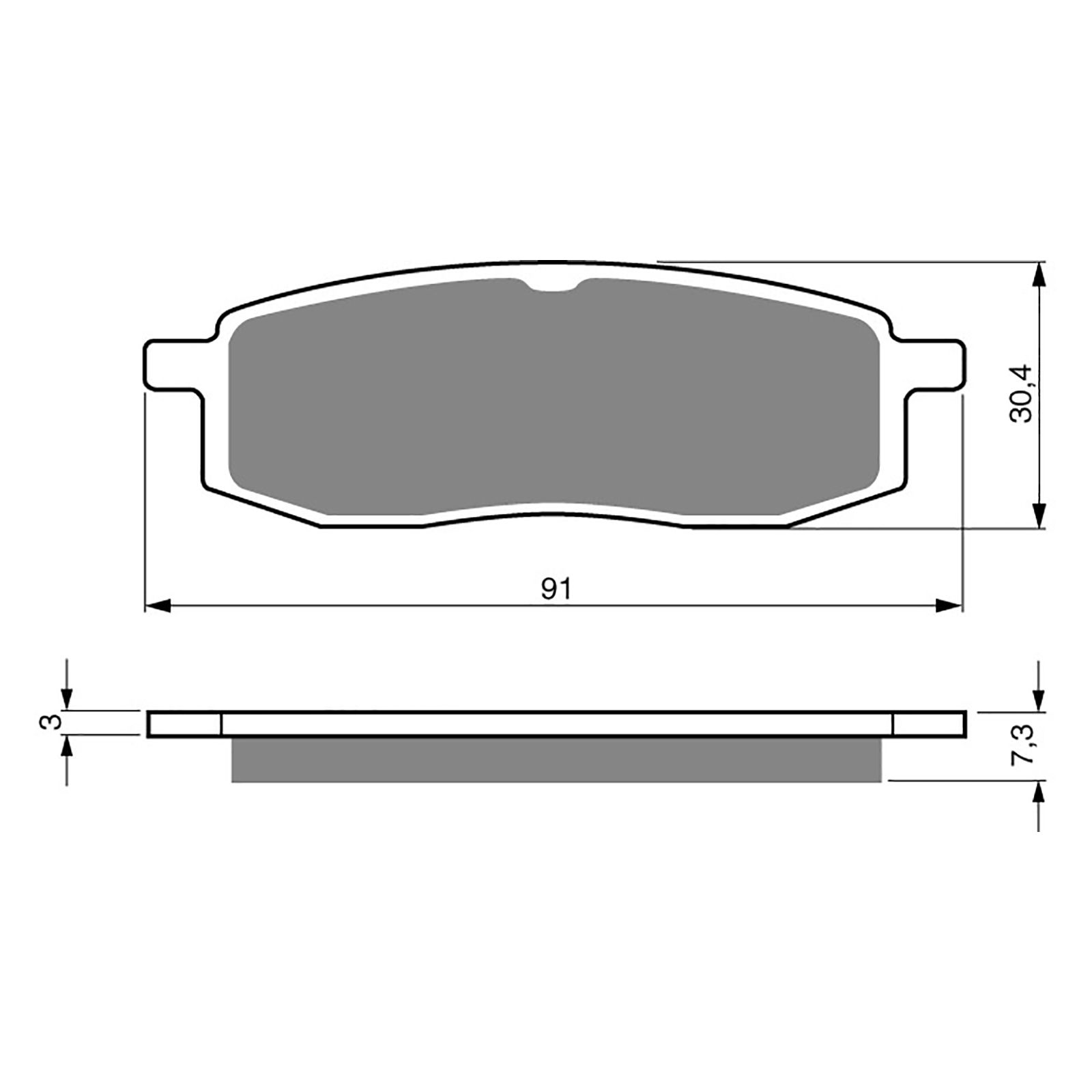 BRAKE PADS GOLDFREN OFFROAD RACING GF043 - K5 ( PR34 ) - Image 1