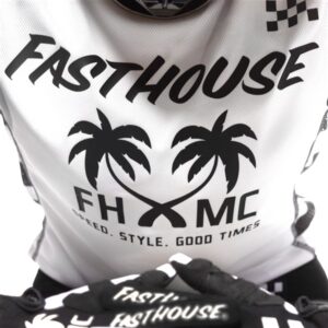Fasthouse Women's Grindhouse Paradise Motocross Jersey White/Black - Image 3