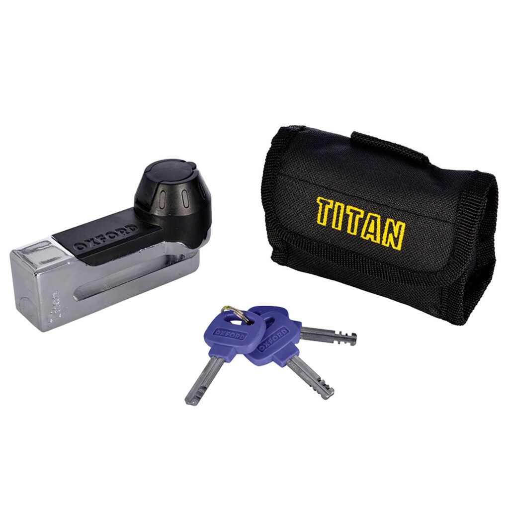 OXFORD TITAN 10MM DISC LOCK - CHR