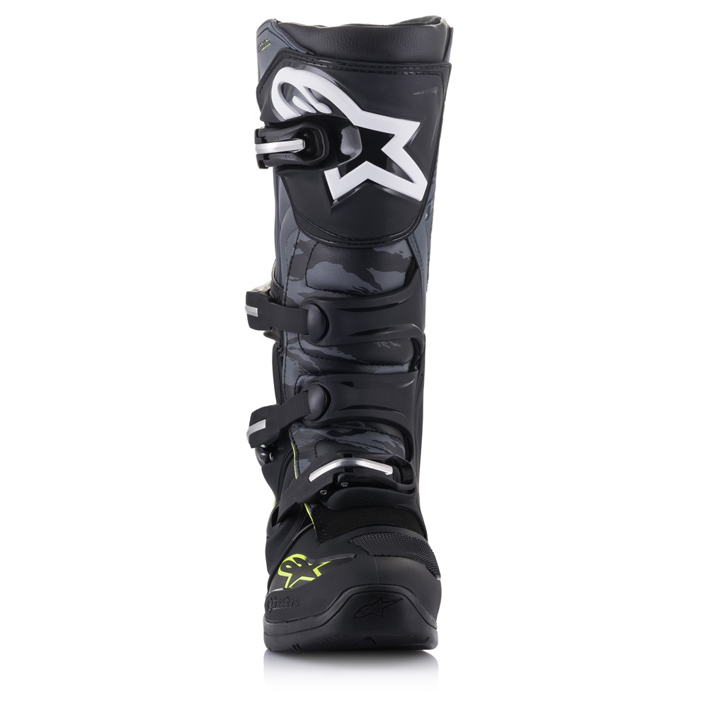 Alpinestars Tech-5 Black/Cool Grey/Yellow Fluoro Motocross Boots