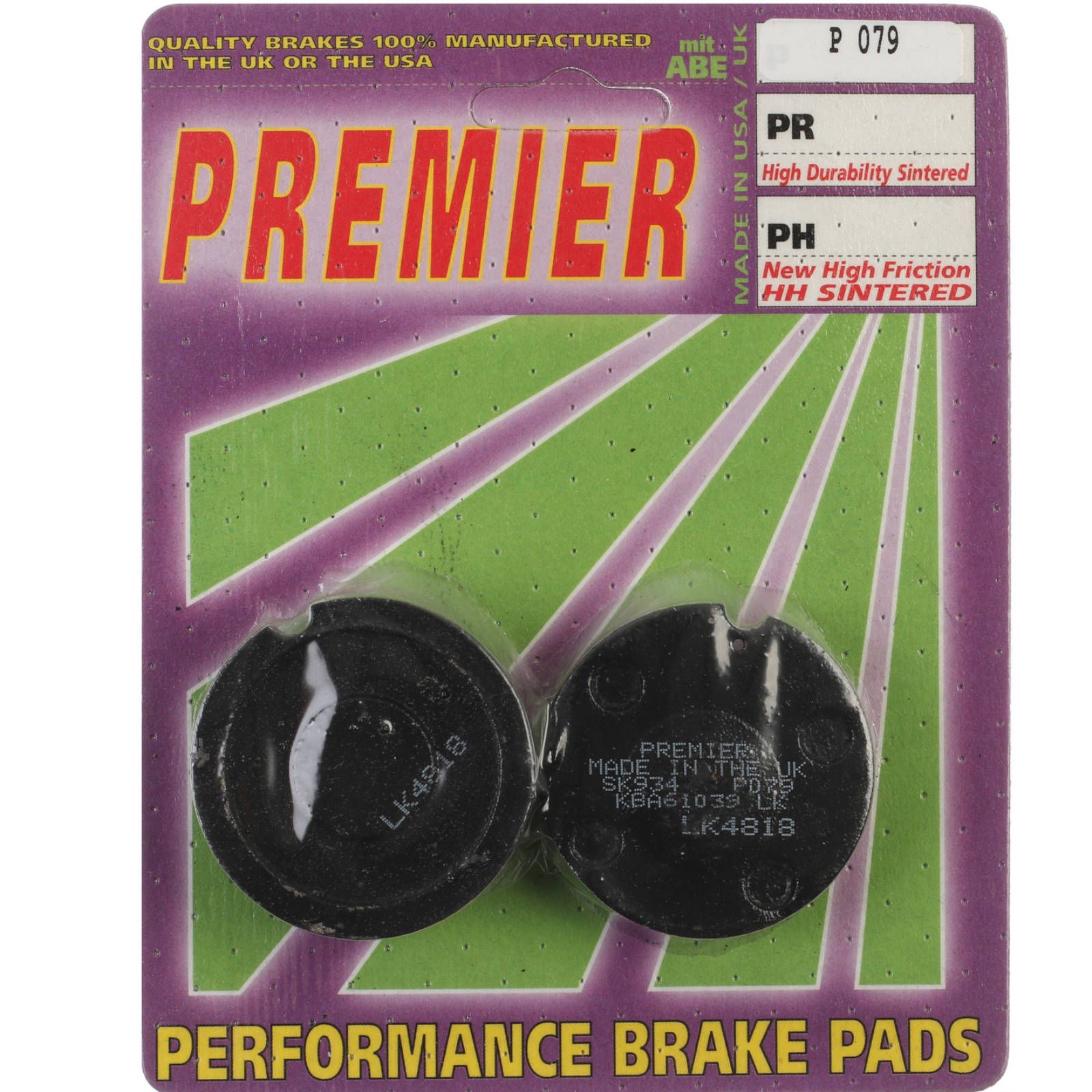 PREMIER BRAKE PADS P079 - HON - Image 1