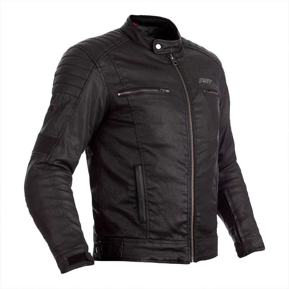 RST Brixton Wax CE Textile Road Jacket Black