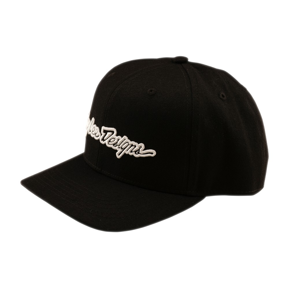 Troy Lee Designs Curved Signature Snapback Cap Black