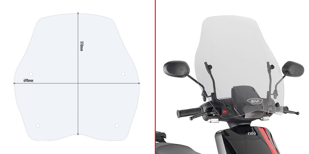 Givi Screen51x49cm NIU MQI+?NQI 19'
