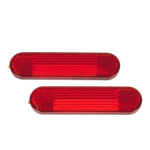 WHITES REFLECTORS -OVAL 95MM X 22MM - PAIR - Image 1