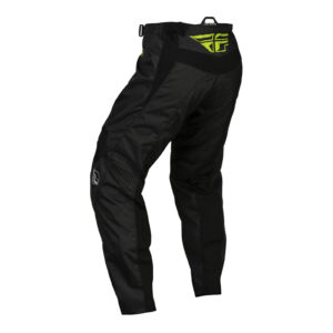 FLY Racing F-16 Motocross Pants Youth Black / Neon Green / Light Grey - Image 2