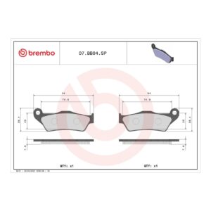 Brembo Brake Pad - Sintered Rear - Image 2